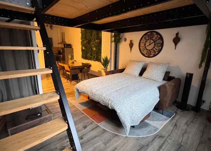 Manhattan Loft - Centre - 5 Mn A Pied Gare - Parking Prive - Patio Apartment